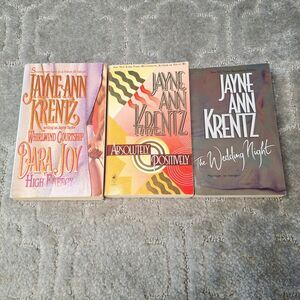 JAYNE ANN KRENTZ BOOK LOT 3 PAPERBACKS ROMANCE SUSPENSE BOOKS VINTAGE 90'S